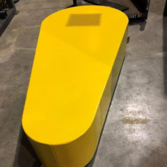 Fabrication; Custom Safety Guarding (Yellow Painted parts) Jan 2019 022